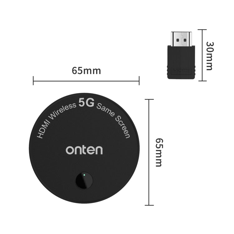 Onten 7576 Schermata iniziale wireless 1080P HD a doppia frequenza