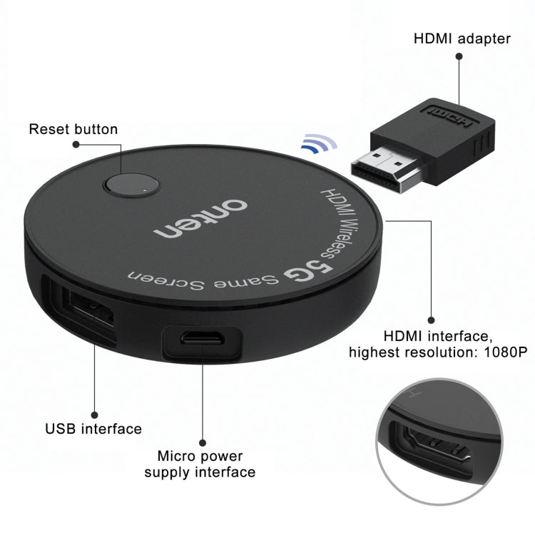 Onten 7576 Schermata wireless HDMI 1080P HD
