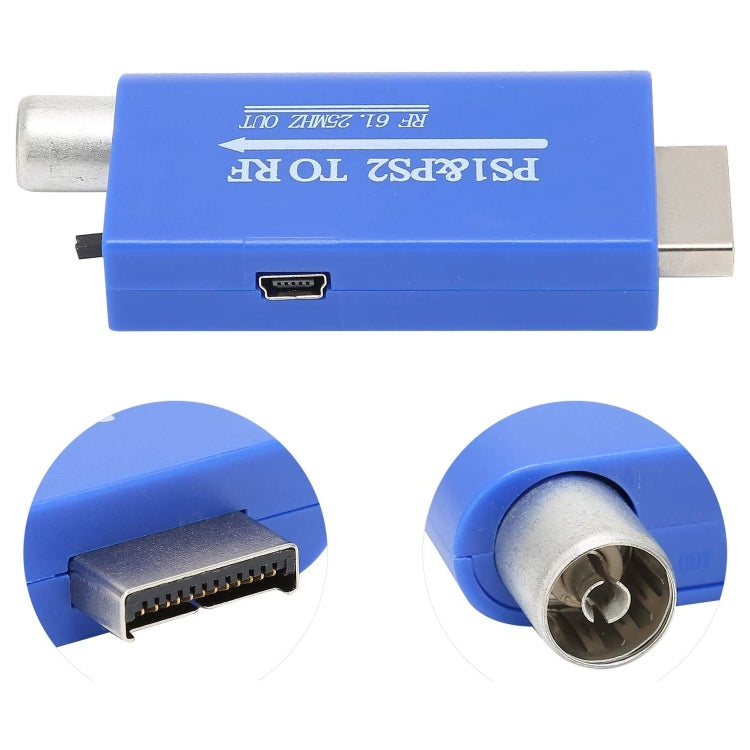 Convertitore frequenza TV 61,25 MHz PS1 PS2 a RF