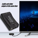 Convertitore video SCART a RF 25-61,25 MHz con cavo 110 cm