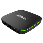 R69 1080P HD Smart TV BOX Lettore multimediale Android 4.4 con telecomando, Quad Core Allwinner H3, RAM: 1 GB, ROM: 8 GB, WiFi 2,4 G, LAN, spina europea, 1GB+8GB