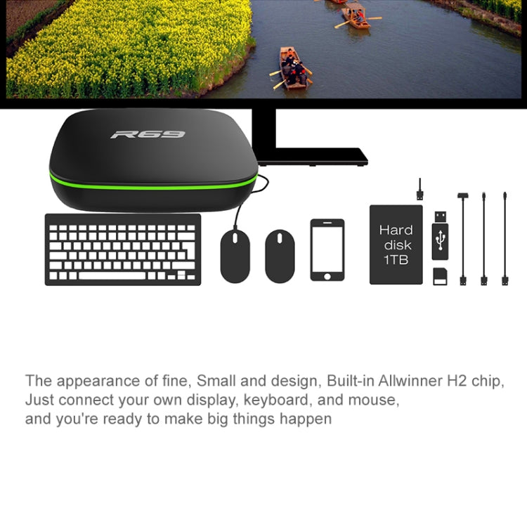 R69 Smart TV Box Android 4.4 Quad Core 1GB RAM 8GB ROM