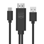 Cavo USB-C a HDMI 4K 60Hz HDTV in plastica 15cm