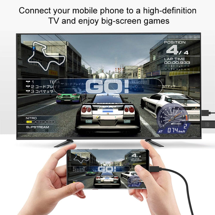 Cavo USB-C a HDMI 4K 60Hz HDTV in plastica 15cm