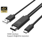 Cavo USB-C a HDMI 4K 30Hz 15cm per PC e smartphone