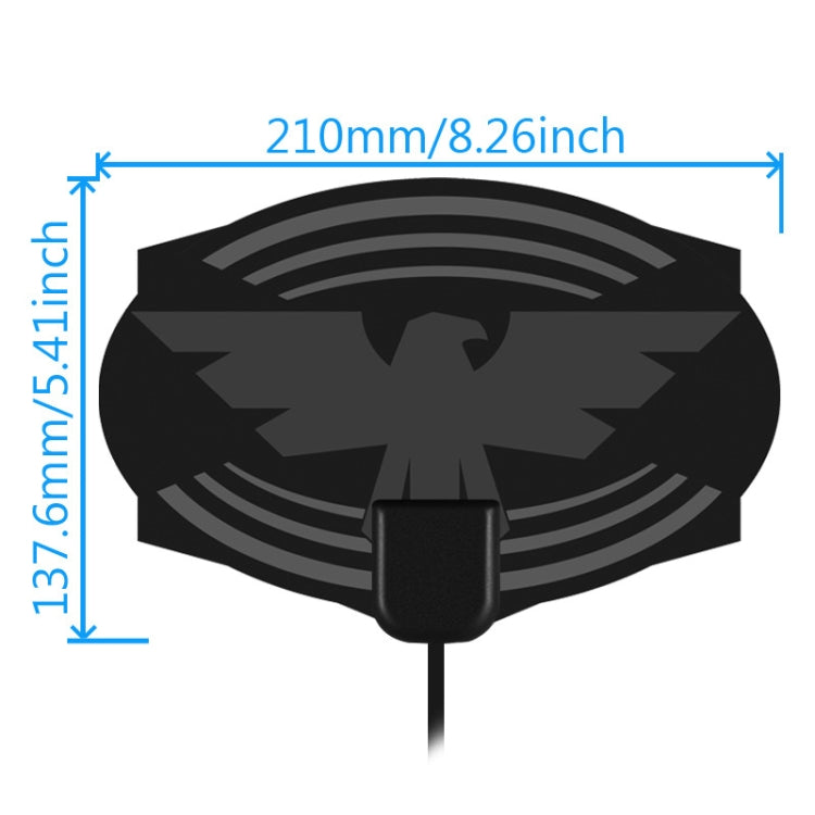 MYC-HDTV049 Antenna HDTV 4K da 25 dB, portata di ricezione: 150 miglia, MYC-HDTV049