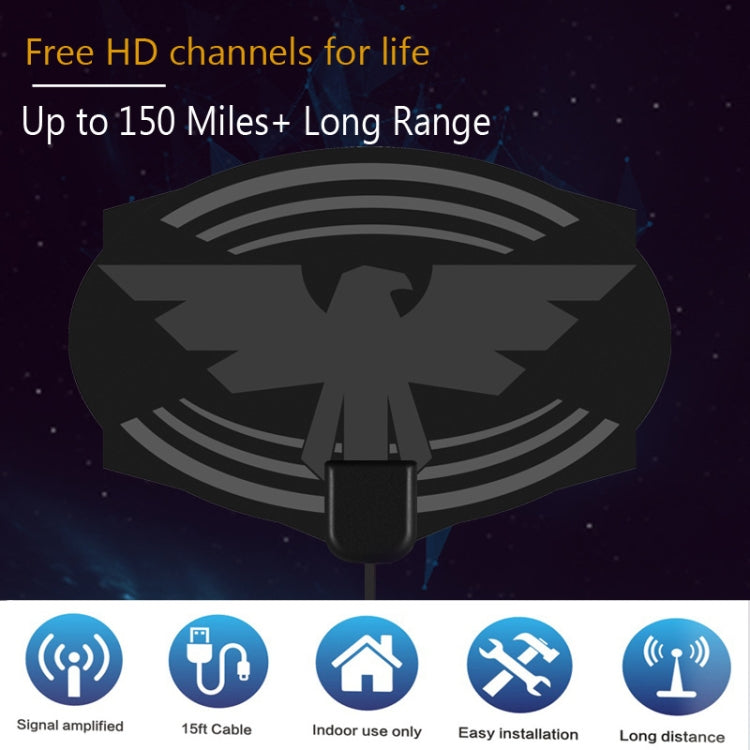 Antenna HDTV 4K 25 dB portata 150 miglia MYC-HDTV049