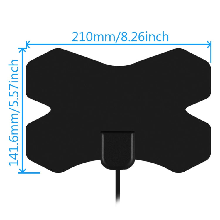 MYC-HDTV050 X Shield 25dB 4K HDTV Antenna, Reception Range: 150 Miles, MYC-HDTV050