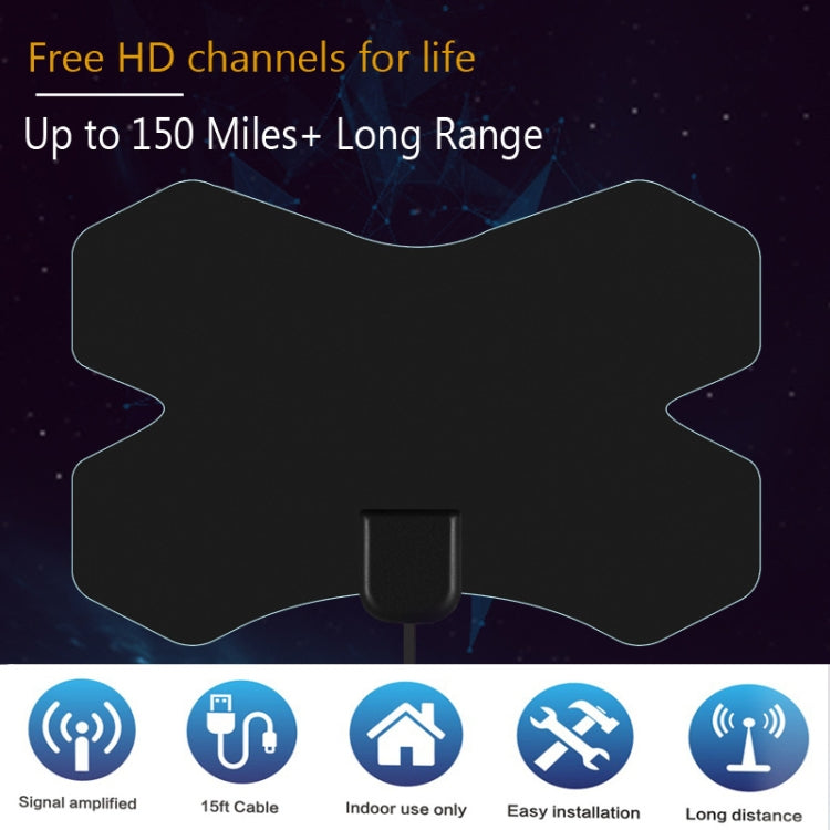 MYC-HDTV050 X Shield 25dB 4K HDTV Antenna, Reception Range: 150 Miles, MYC-HDTV050