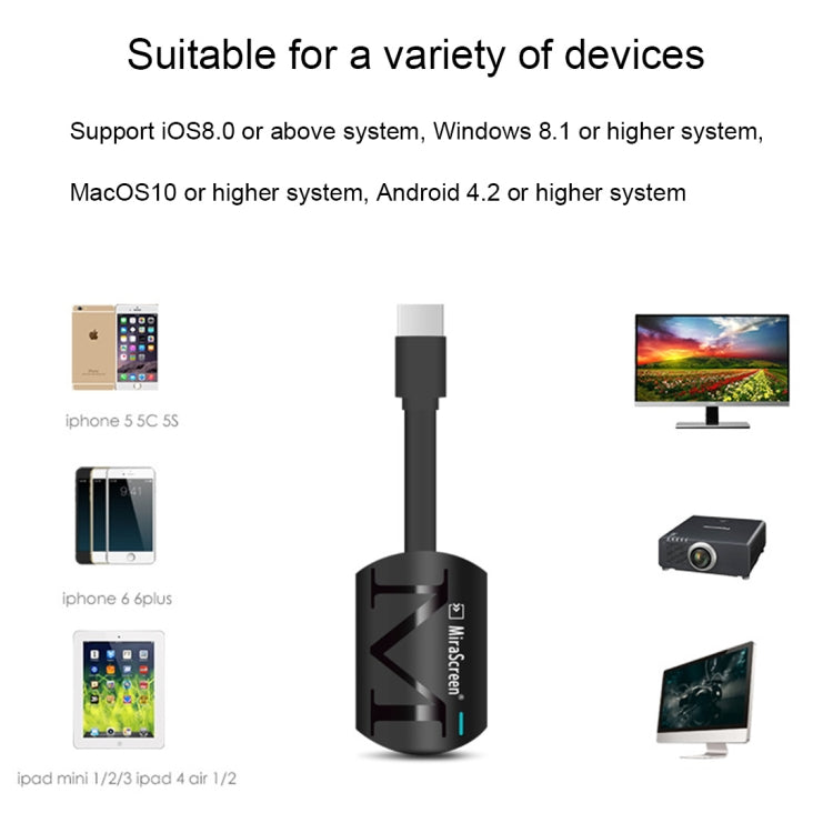 MiraScreen G4 Dongle HDMI wireless HD 1080P TV Stick WiFi Lettore multimediale Miracast, G4