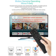 Telecomando G20S 2.4G Air Mouse con input vocale Fidelity e apprendimento IR e giroscopio a 6 assi per PC e TV Box Android, laptop e proiettore, G20S