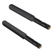2 x 6dBi 2.4GHz 5GHz Dual Band WiFi RP-SMA Antenna maschio + 2 x 35CM RP-SMA IPEX MHF4 Cavo pigtail per scheda WLAN WiFi M.2 NGFF, 6dBi Antenna + RP-SMA Cable