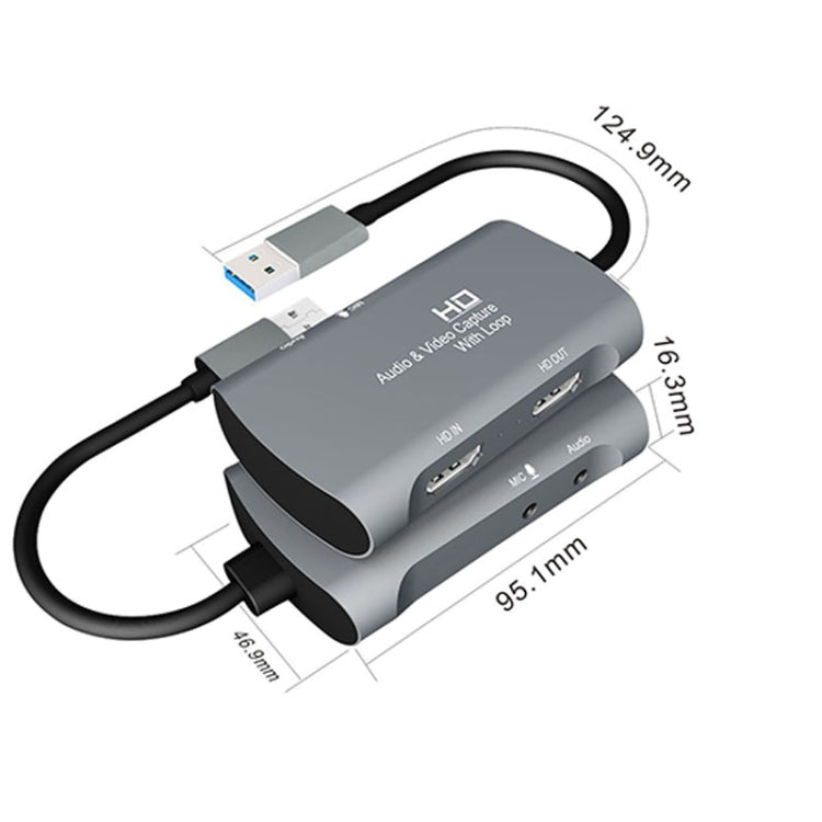 Z30 HDMI femmina + microfono a HDMI femmina + audio + scatola di acquisizione video USB 2.0, Z30