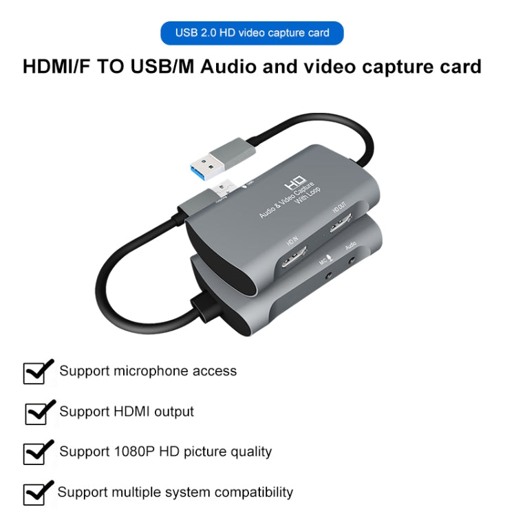 Z30 HDMI femmina + microfono a HDMI femmina + audio + scatola di acquisizione video USB 2.0, Z30