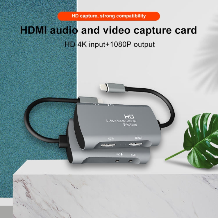 Z30A HDMI femmina + microfono a HDMI femmina + audio + scatola di acquisizione video USB-C/tipo-C, Z30A