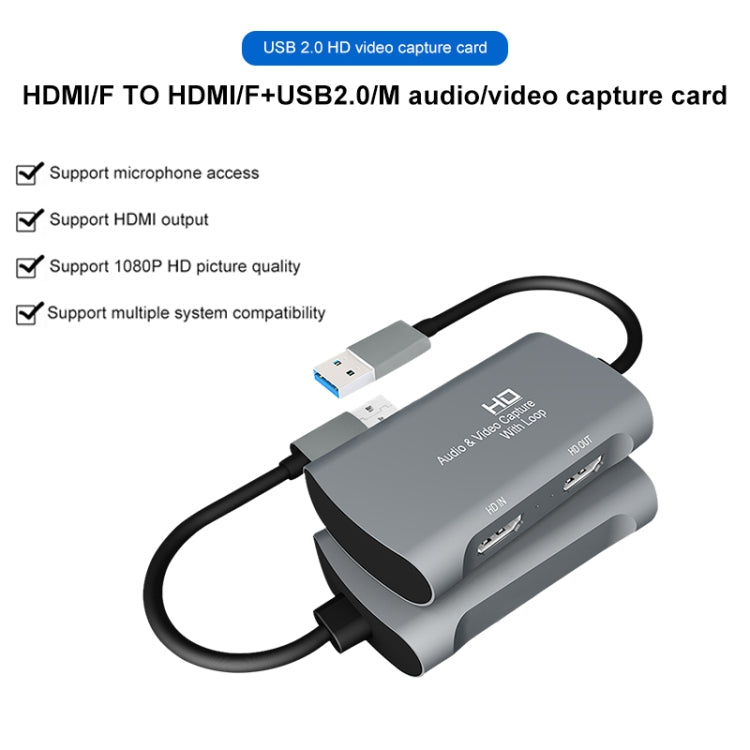 Z31 HDMI femmina a HDMI femmina + audio + scatola di acquisizione video USB 2.0, Z31