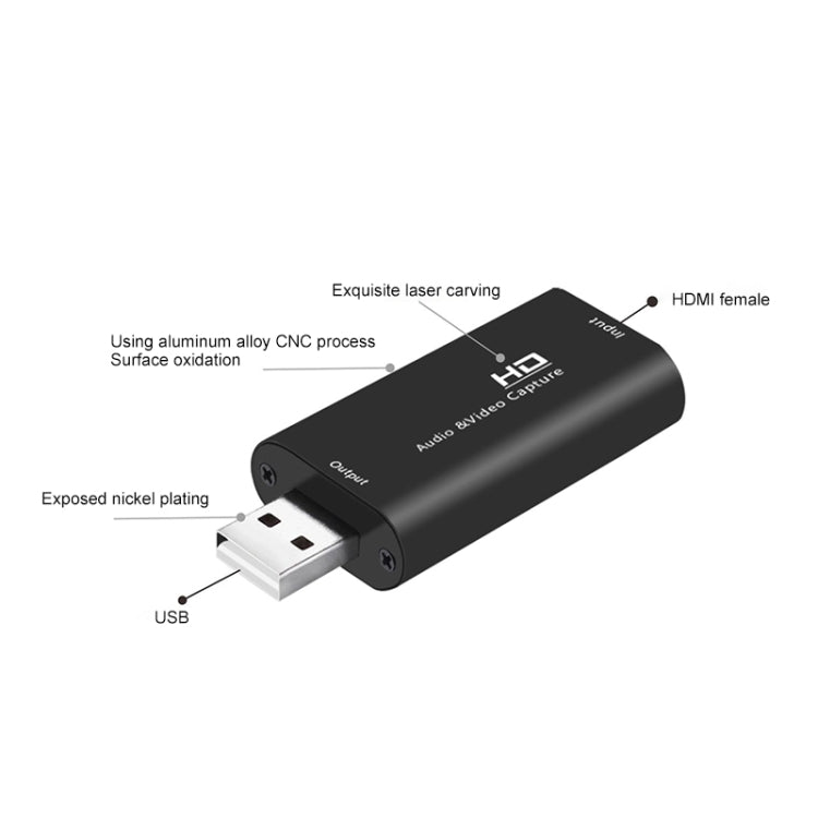 Scatola adattatore per acquisizione audio video Z32 da HDMI femmina a HDMI femmina, Z32