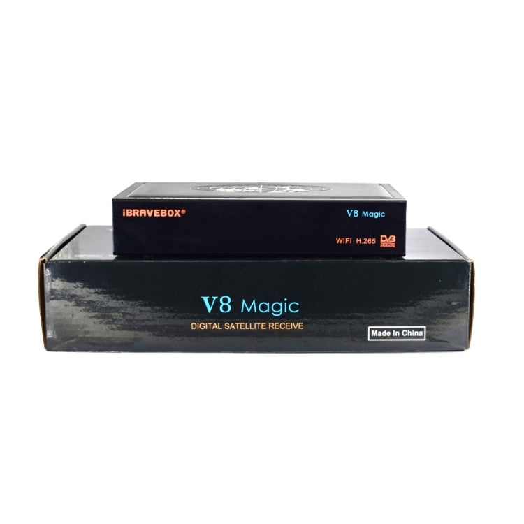 iBRAVEBOX V8 MAGIC Misuratore di segnale satellitare digitale, supporto H.265+DVB-S/S2 e IPTV, AU Plug, EU Plug, UK Plug