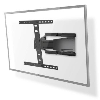 Full Motion TV Wall Mount | 43 - 90 " | Maximum supported screen weight: 50 kg | Tiltable | Rotatable | Minimum wall distance: 19.6 mm | 2 Pivot point(s) | ABS / Metal | Black