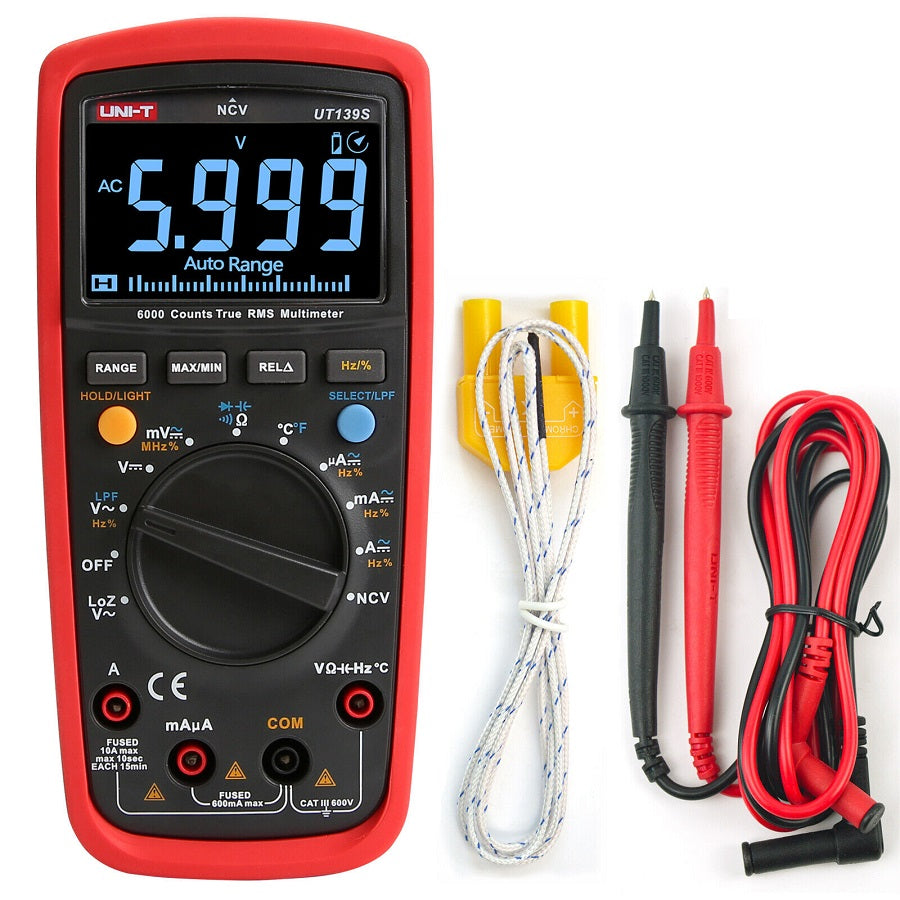 Multimetro digitale professionale con puntali UT139S UNI-T 6935750513965 UT139S U1035
