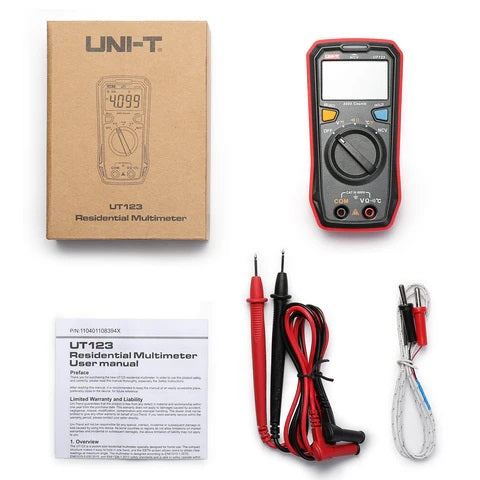 Multimetro digitale tascabile con sonda di temperatura UT123T UNI-T 6935750511244 UT132T U1065
