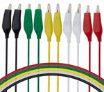 Set cavi morsetto coccodrillo 53 cm 10 pezzi U108