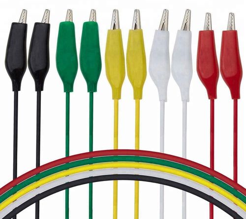 Set cavi morsetto coccodrillo 53 cm 10 pezzi U108