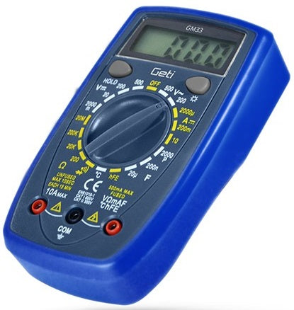 Multimetro digitale con puntali GM33B Geti GM33B 8595563729663 U1095