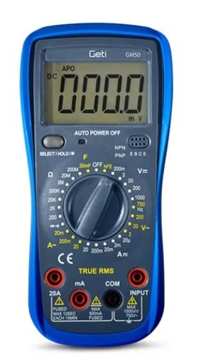 Multimetro digitale con puntali e sonde di temperatura 8595563729700 GM50G U1110