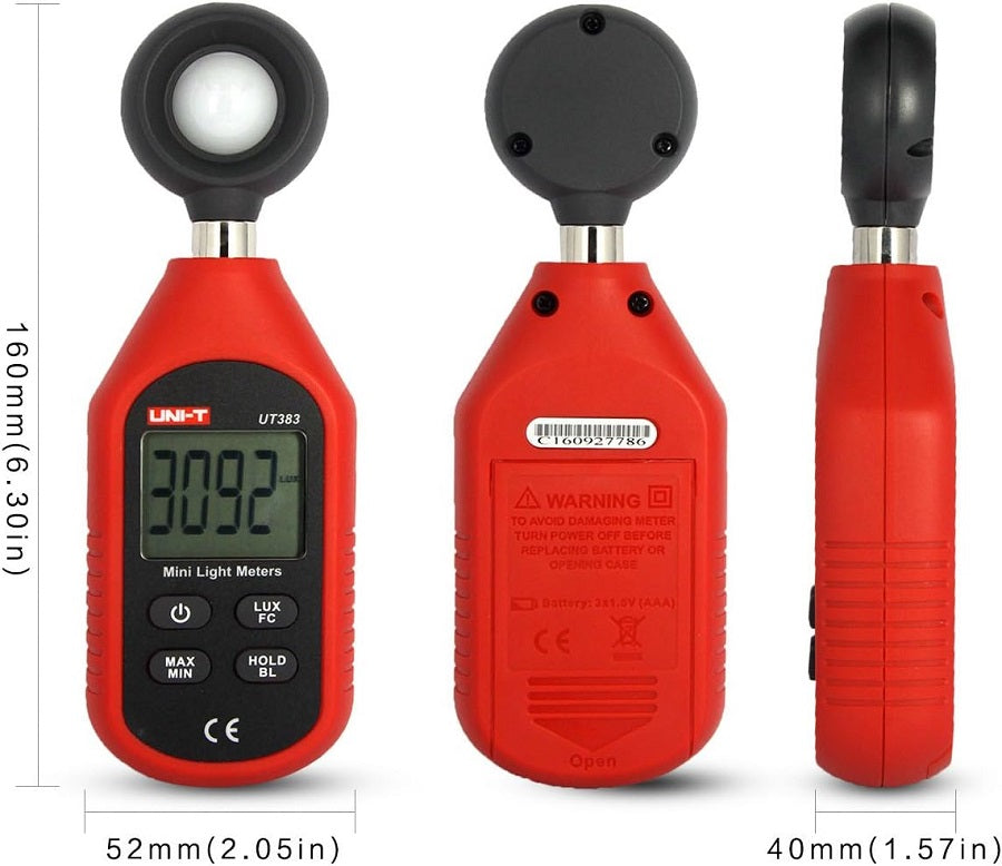 Mini esposimetro 0~199,900Lux UT383 UNI-T 6935750538302 UT383 U745