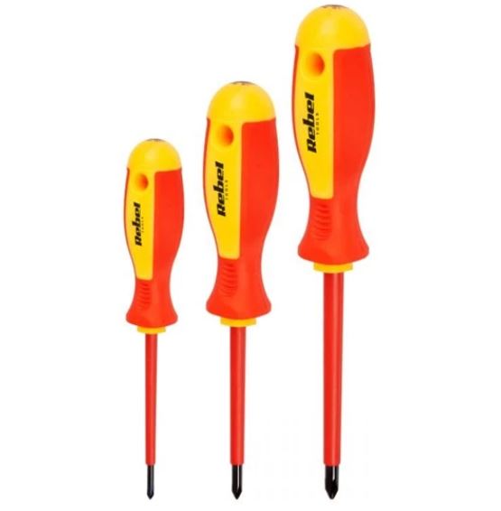 Set di cacciaviti punta piatta e Philips 7 pezzi 5901890046084 RB-1101 U788