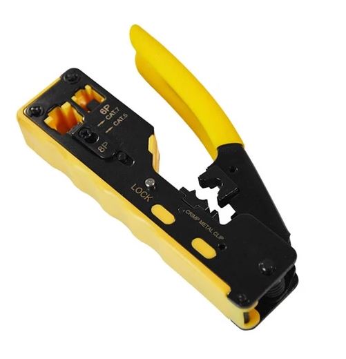 Pinza crimpatrice per connettori RJ45 / RJ12 (6P/8P) Geti 8595563731451 06610258 U802