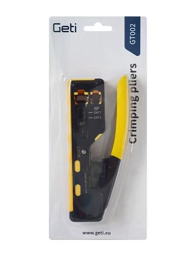 Pinza crimpatrice per connettori RJ45 / RJ12 (6P/8P) Geti 8595563731451 06610258 U802