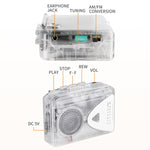 Lettore cassette portatile con radio AM/FM