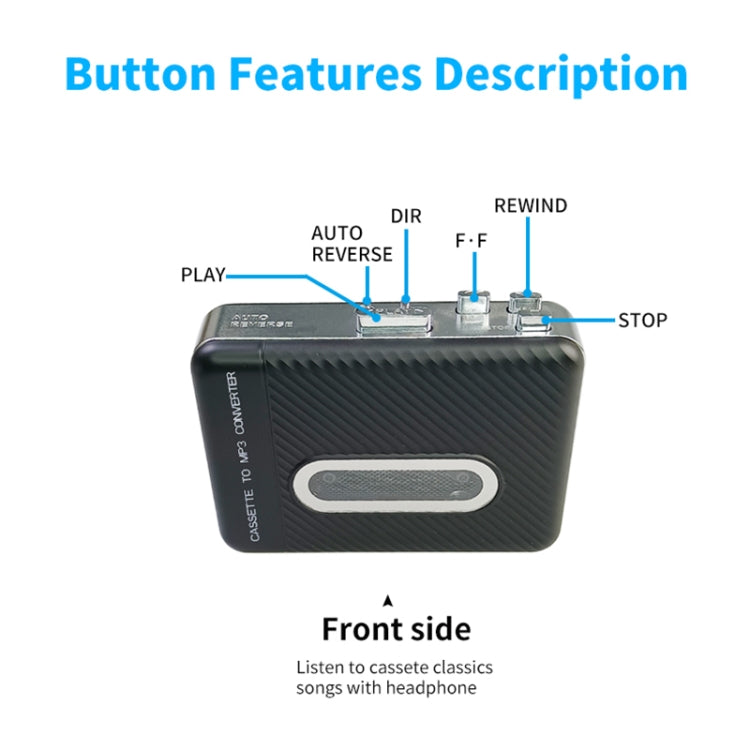 Lettore convertitore cassette a MP3 306U con USB