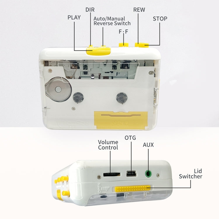 YY700 Lettore cassette a convertitore MP3 portatile