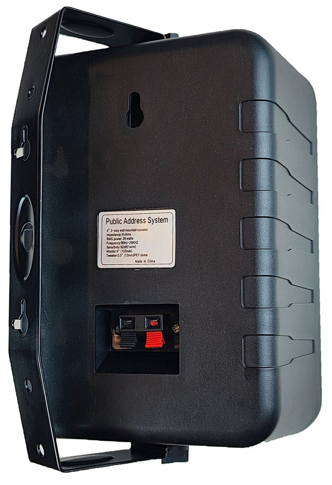 Altoparlante da parete nero 4" 20W 8 Ohm HY-321
