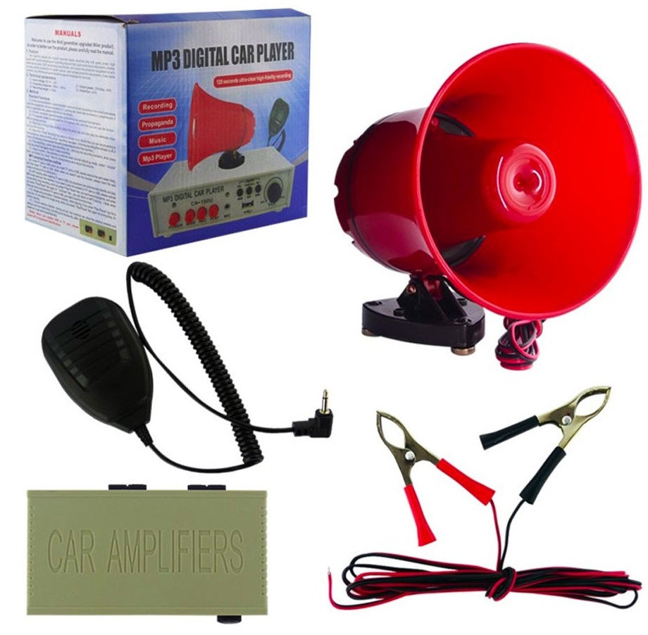 Megafono da auto con amplificatore 40W V3065