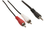Cavo Stereo Audio Maschio da 3.5 mm - 2x RCA Maschio 10m Nero 5412810192397 541281019239 VLAB22200B100 ND9010