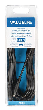 Cavo Audio Digitale Toslink Maschio - Toslink Maschio 5m Nero 5412810192632 541281019263 VLAB25000B50 ND9035