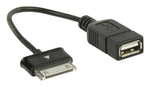 Sincronizzazione e Ricarica Samsung 30-Pin Maschio - USB A Femmina 0.20 m Nero 5412810198528 541281019852  VLMB39205B02 ND2825