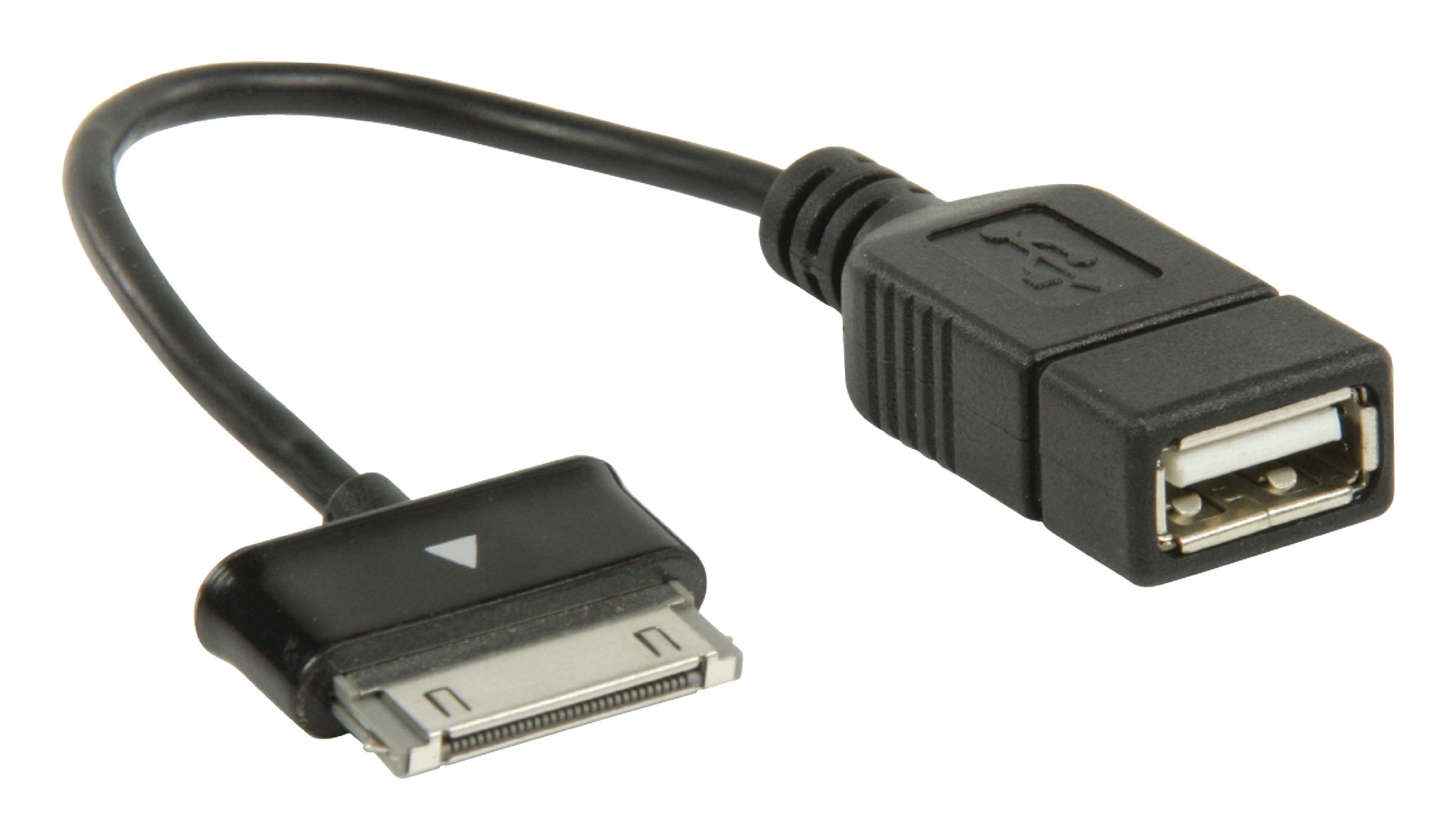 Sincronizzazione e Ricarica Samsung 30-Pin Maschio - USB A Femmina 0.20 m Nero 5412810198528 541281019852  VLMB39205B02 ND2825