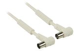 Cavo Coassiale 100 dB ad Angolo Coassiale Maschio - Femmina Coax (IEC) 25m Bianco 5412810184705 541281018470 VLSP40110W250 ND9100