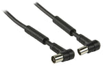 Cavo Coassiale 120 dB ad Angolo Coassiale Maschio - Femmina Coax (IEC) 10m Nero 5412810184743 541281018474 VLSP40120B100 ND9105