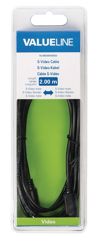 S-Video Cavo S-Video Maschio - S-Video Maschio 2.00 m Nero 5412810189403 541281018940  VLVB30000B20 ND2885