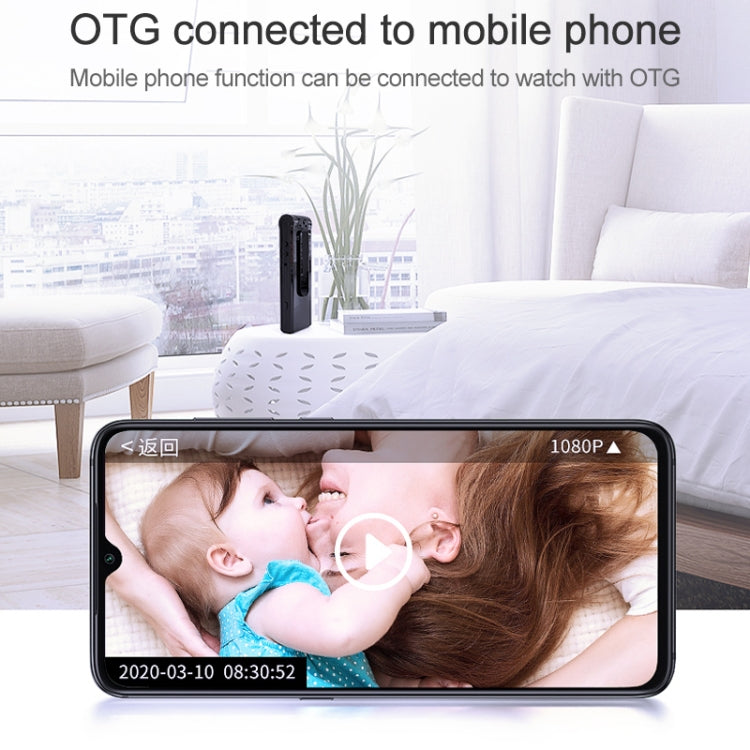 Videoregistratore HD 1080P con clip posteriore e rilevamento movi