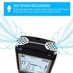 Registratore vocale portatile 8GB con riproduzione musicale