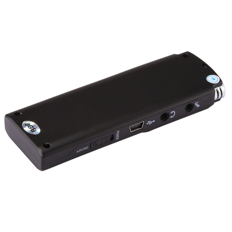 Registratore vocale portatile 8GB con riproduzione musicale