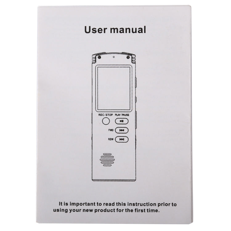 Registratore vocale portatile 8GB con riproduzione musicale