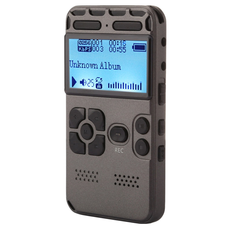 Registratore vocale portatile 8GB con riproduzione musica